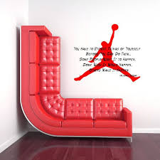 Michael Jordan Inspirational Quote By Vinylwalllettering On Etsy Basketball Themed Bedroom Kids Artwork Basketball Decal
