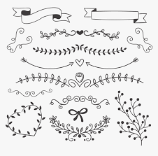 Leaves Euclidean Vector Black With Drawing Ribbon Clipart Decoracion De Hojas A Mano Hd Png Download Transparent Png Image Pngitem