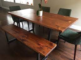 Art glass, sculpture, gifts, decor, wall art, furniture Live Edge Walnut Dining Table Stumptown Reclaimed Custom Tables Portland Or
