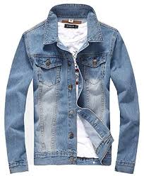 Xueyin Men S Denim Jacket Slim Fit At Amazon Men S Clothing Store Denim Jacket Men Mens Jackets Jean Jacket Men