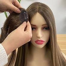 Amazon.com: ORIGEN Flequillo con clip, de cabello humano real, con  flequillo, fleco con sienes, extensiones de flequillo frontal falso para  mujer, color castaño medio : Belleza y Cuidado Personal