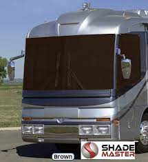 Class a motorhome windshield sun shades. Shademaster Rv Windshield Covers Eliminate Heat And Glare