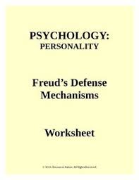 Psychology Freud S Defense Mechanisms Worksheet Psychology Ap Psychology Defense Mechanisms