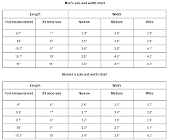 Brooks Shoes Width Size Chart 2019