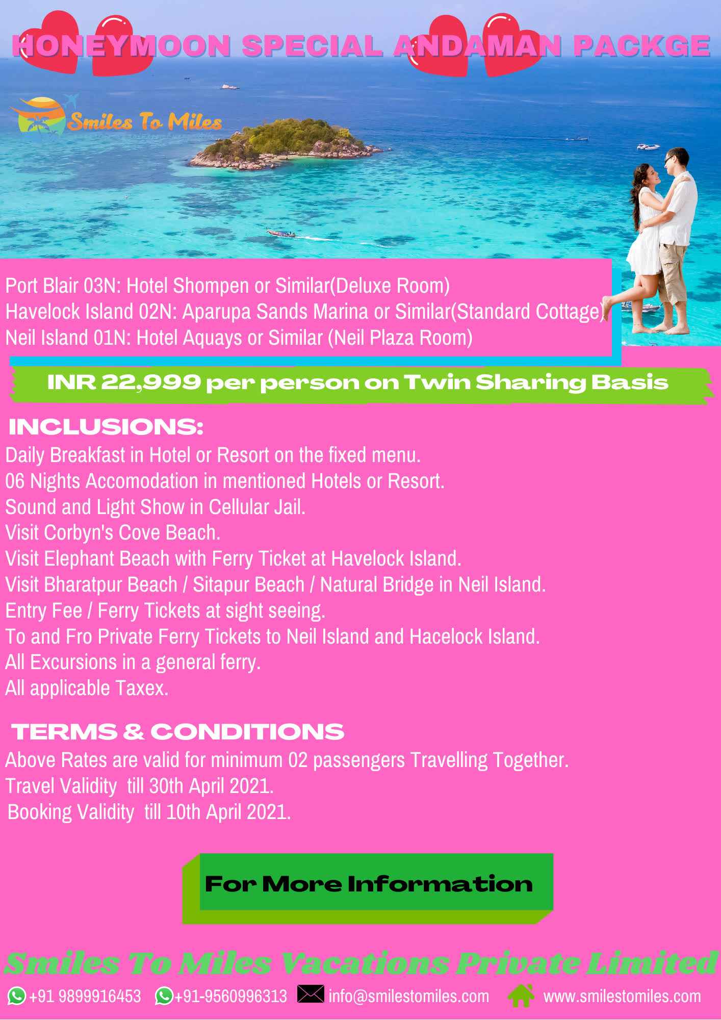 Andaman Honeymooners Package