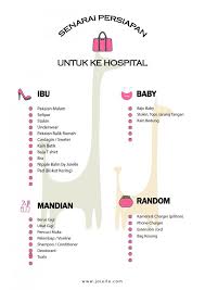 Senarai barang keperluan bayi dan ibu bersalin. Senarai Persiapan Atau Untuk Ke Hospital