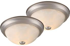 Vaxcel Cc45313bn Builder Twin Packs Brushed Nickel Flush Lighting 2 Pack Vxl Cc45313bn