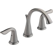 Maybe you would like to learn more about one of these? Delta Lahara 4 16 Stainless Finish Mini Widespread Bathroom Faucet 57 Faucetlist Com
