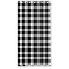 Black And White Plaid Fabric Walmart Greendecor Black And White Gingham Check Plaid Waterproof Shower Curtain Set With Hooks Bathroom Accessories Size 36x72 Inches Walmart Com Plaid Shower Curtain Fabric Shower Curtains Shower Curtain Decor