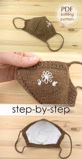 The free reusable mask pattern is available for everyone and even has a special pocket to put in filters. Knitting Face Mask Pattern Pdf Washable Face Mask Digital Etsy Crochet Slippers Free Pattern Knitting Patterns Crochet Mask