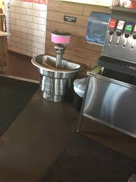 restaurant has a hand wash sink