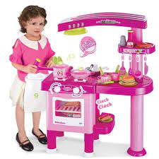 How much is a toy kitchen. Inside Out Toys Childrens Kids Large Toy Kitchen Pretend Play With 30 Accessories Pink Buy Online In Brunei At Desertcart 68208605