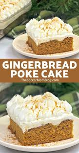 · poke holes in cake with a fork. Easy Gingerbread Poke Cake The Soccer Mom Blog