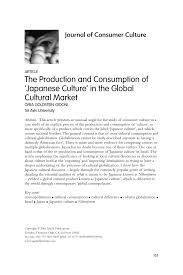 Archived from the original on 2 april 2020. Pdf The Production And Consumption Of Japanese Culture In The Global Cultural Market