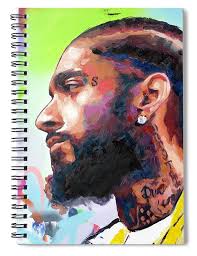 Nipsey Hussle Spiral Notebooks for Sale
