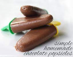 Simple Homemade Chocolate Popsicles Recipe Homemade Chocolate Chocolate Pudding Pops Homemade Popsicles