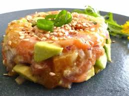 Tartare De Saumon A La Mangue Avocat Et Concombre Saumon A La Mangue Tartare De Saumon Recettes De Cuisine
