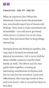 This is the period at the end of cancer and the start of the leo sun sign. Cusp Of Oscillation In 2021 Leo Zodiac Quotes Cancer Leo Cusp Cancer Zodiac Facts