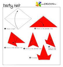 Party Hat Origami Paper Origami Folding Diagram Party Hats Origami Hat Origami
