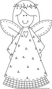 Printable for kids and adults. Redwork Bing Images Angel Coloring Pages Christmas Embroidery Christmas Angels