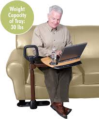 Amazon Com Able Life Able Tray Table Adjustable Bamboo Swivel Tv And Laptop Table With Ergonomic Stand Assist Home Bar Accessories Lift Chairs Bars For Home