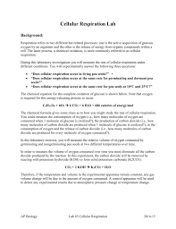 Lab 5 Cellular Respiration Ravasqueira Com