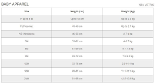 baby kids size charts happiness idea