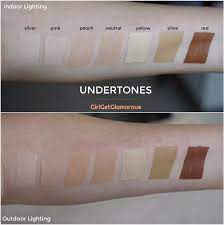 How To Know Your Skin Foundation Undertone Cool Warm Neutral Peach Girlgetglamorous Foundation For Cool Undertones Foundation Swatches Foundation Tips