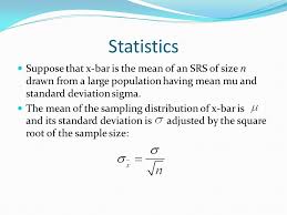 I asked one professor and he said to think of hat as an estimate of something and not an average. Sample Means Parameters The Mean And Standard Deviation Of A Population Are Parameters Mu Represents The Population Mean Sigma Represents The Population Ppt Download