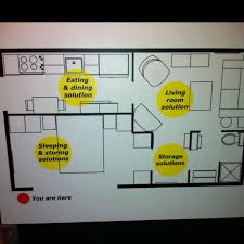 Ikea small space floor plans: The 525 Square Foot Living Space Floor Plan At Ikea Small Floor Plans Kit Homes House Layouts