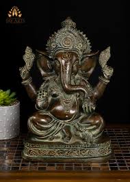 Abhaya mudra - Brass Ganesh Statue ...