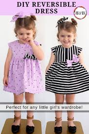 Reversible Dress Pattern For Your Little Girl Sewing Tutorial Beginner Sewing Projects Easy Sewing For Beginners Sewing Projects For Beginners