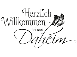 Willkommen zuhause (das zuhause) ist richtig, aber es ist substantiv und muss auch großgeschrieben werden. Wandtattoo Herzlich Willkommen Bei Uns Daheim Klebeheld