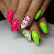 1001 Ideas De Unas En Gel Decoradas Segun Las Ultimas Tendencias Unas De Neon Unas Aztecas Joyas Para Unas