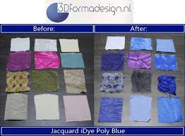 dyeing with idye poly blue on different kinds of synthetic