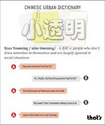 Chinese Urban Dictionary Xiao Touming That S Shanghai