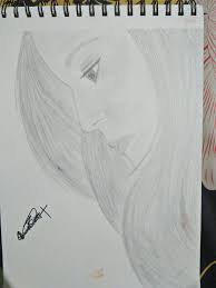 Loved The Way It Turned Out Hope You Like It Simple Drawing Girl Easy Sketch Portrait Drawing For Beginners Easy Drawings For Beginners Girl Drawing Easy