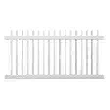 Free shipping on orders of $35+ and save 5% every day with your target redcard. Weatherables Monterey 4 Ft X 8 Ft W White Vinyl Picket Fence Panel Kit Pwpi 1 5r26 4x8 The Home Depot
