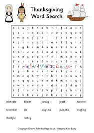 Try to find all the words before eating all the thanksgiving dinner. Thanksgiving Word Search 2