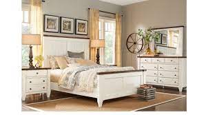 Cottage Town White 5 Pc King Panel Bedroom King Bedroom Sets Colors Farmhouse Bedroom Set Bedroom Sets Traditional Living Room Furniture