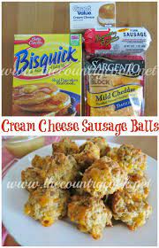 The Best Cream Cheese Sausage Balls Recipe Recipes Food Cream Cheese Sausage Balls