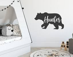 May 13, 2020 · featuring an elegant polished or high gloss finish, this 3 x 6 bright white ice subway ceramic wall tile in white will add classic style to any wall in your home. Bear Wall Decal Personalized Name Bear Silhouette With Custom Name Wal Surface Inspired Home Decor Wall Decals Wall Art Wooden Letters