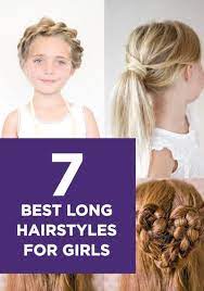 7 Hairstyles For Girls With Long Hair Girl Hairstyles Hair Styles Long Hair Styles