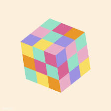 Rubik S Cube In Rainbow Colors Vector Free Image By Rawpixel Com Color Vector Vector Free Rubiks Cube