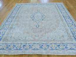 7 X9 6 Hand Knotted Pure Wool White Wash Kerman Persian Rug Rug Rugs Home Decor Carpet Interior Decoration Sale Rugs Handmade Home Decor Rug Shopping