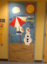 Check out these cute ideas for a spring themed learning space or classroom door. Olaf Summer Classroom Door Door Decorations Classroom School Door Decorations Spring Classroom Door