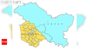 Jammu and kashmir, indian territory located in the northern part of india centered on the plains around jammu to the south and the vale of kashmir to the north. Govt Releases New Political Map Of India Showing Uts Of J K Ladakh India News Times Of India