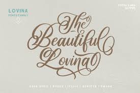 Touch me std script drop basic. Lovina Fonts Family 213230 Script Font Bundles