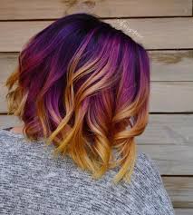 Purple To Yellow Ombre Bayalage On Instagram I Found Hair Styles Cool Hair Color Hair Inspiration Color