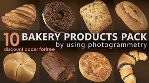 Free Bakery Products Pack Bakery 3d Model Food